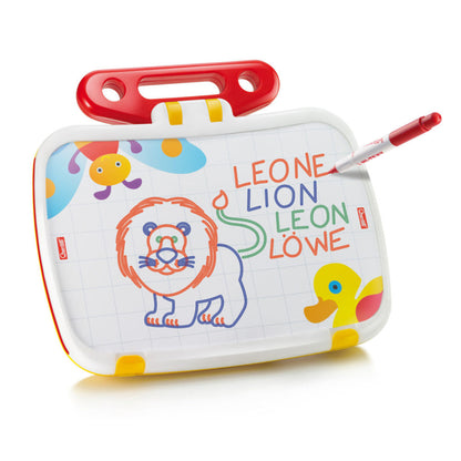 Quercetti magnetisk tavla, set med bokstäver och siffror