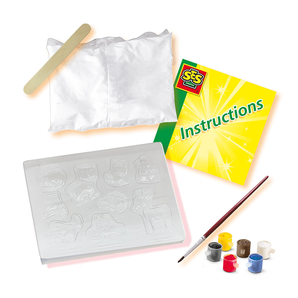 SES Creative Kreativ låda, gjut och måla - Skogens djur