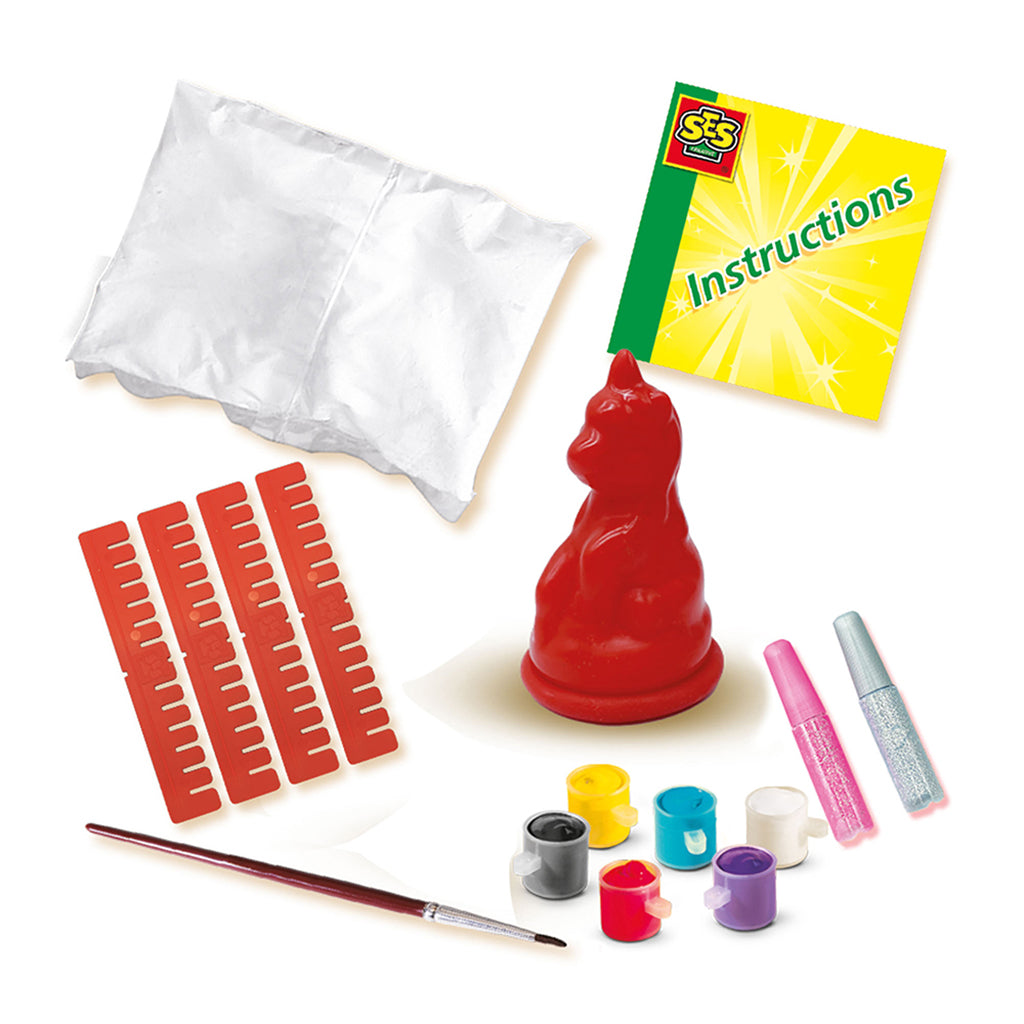 SES Creative Kreativt set, gjut och måla - Enhörning