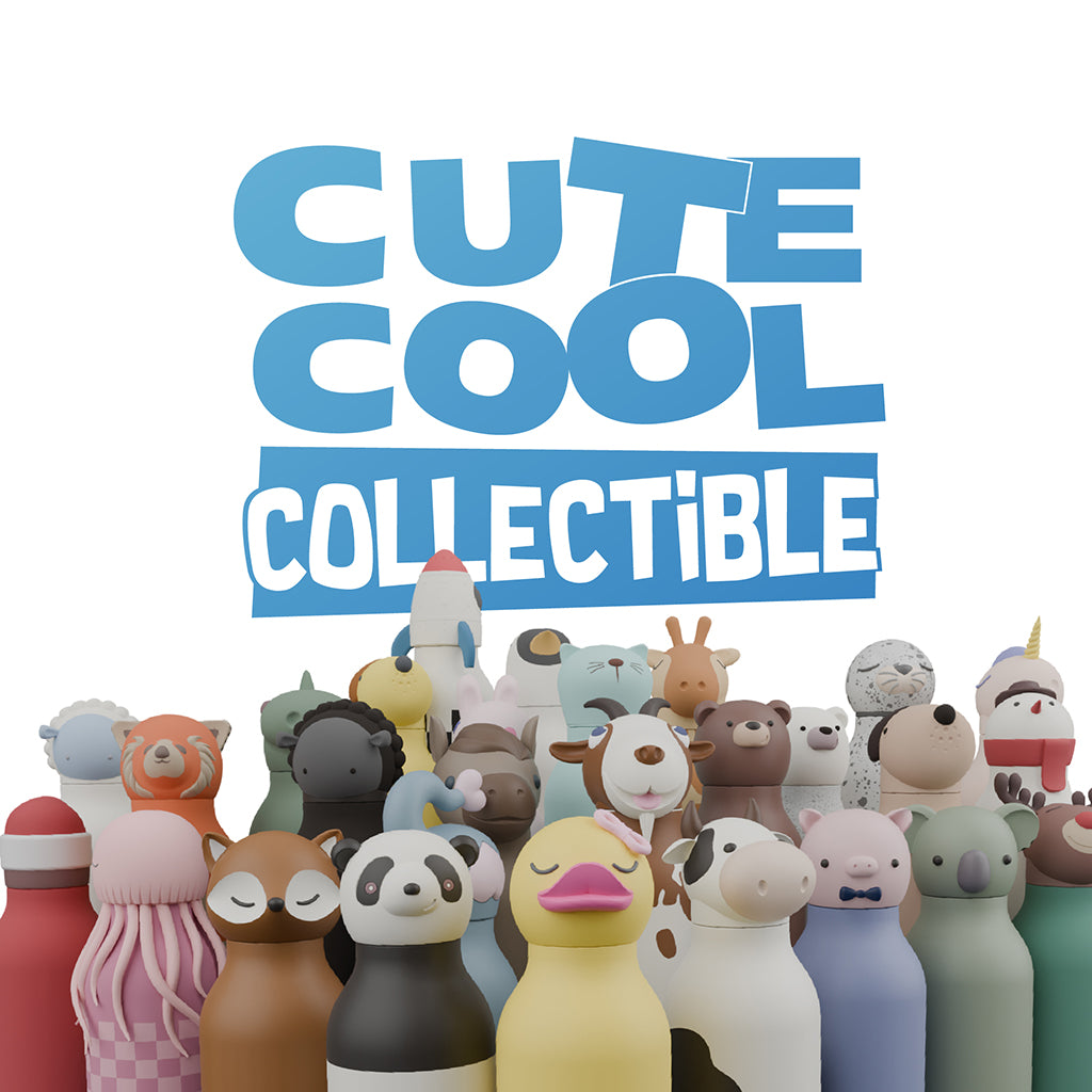 Asobu Bestie Animal termo dryckesflaska, 460 ml. - Isbjörn