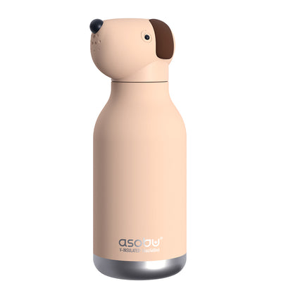 Asobu Bestie Animal termodryckflaska, 460 ml. - Brun hund