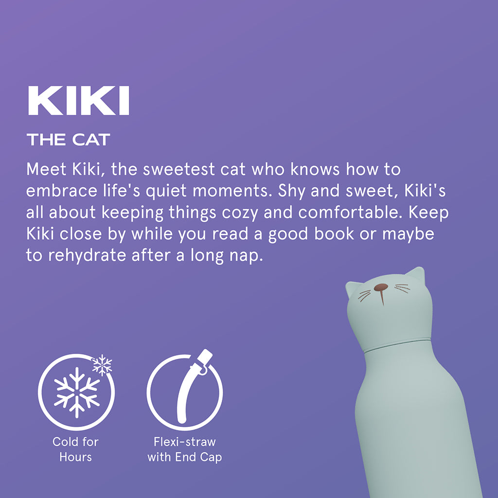 Asobu Bestie Animal termodricksflaska, 460 ml – Katt