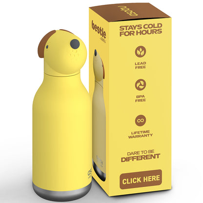 Asobu Bestie Djurtermo vattenflaska, 460 ml. - Hund