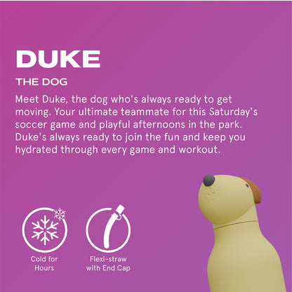 Asobu Bestie Djurtermo vattenflaska, 460 ml. - Hund