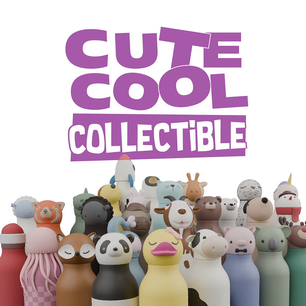 Asobu Bestie Animal termo dricksflaska, 460 ml – Brun björn