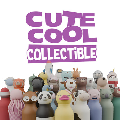 Asobu Bestie Animal termo dricksflaska, 460 ml – Brun björn