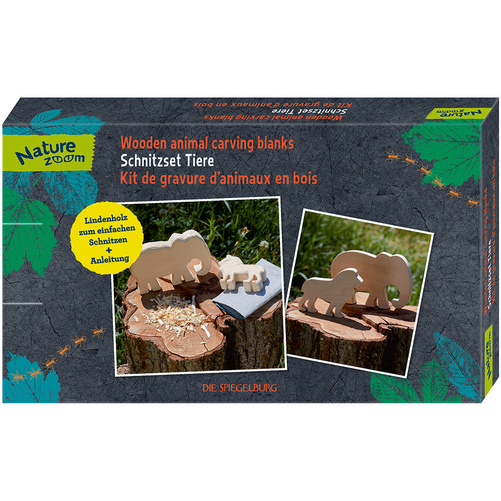 Nature Zoom, Snitteset för barn med 2 träfigurer