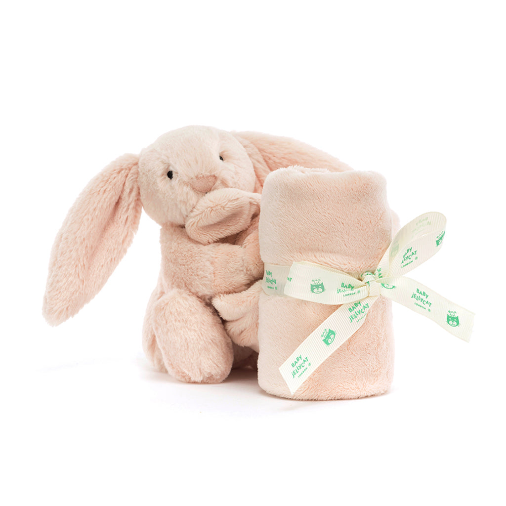 Baby Jellycat gosedjur, Bashful snuttefilt - Blush kanin