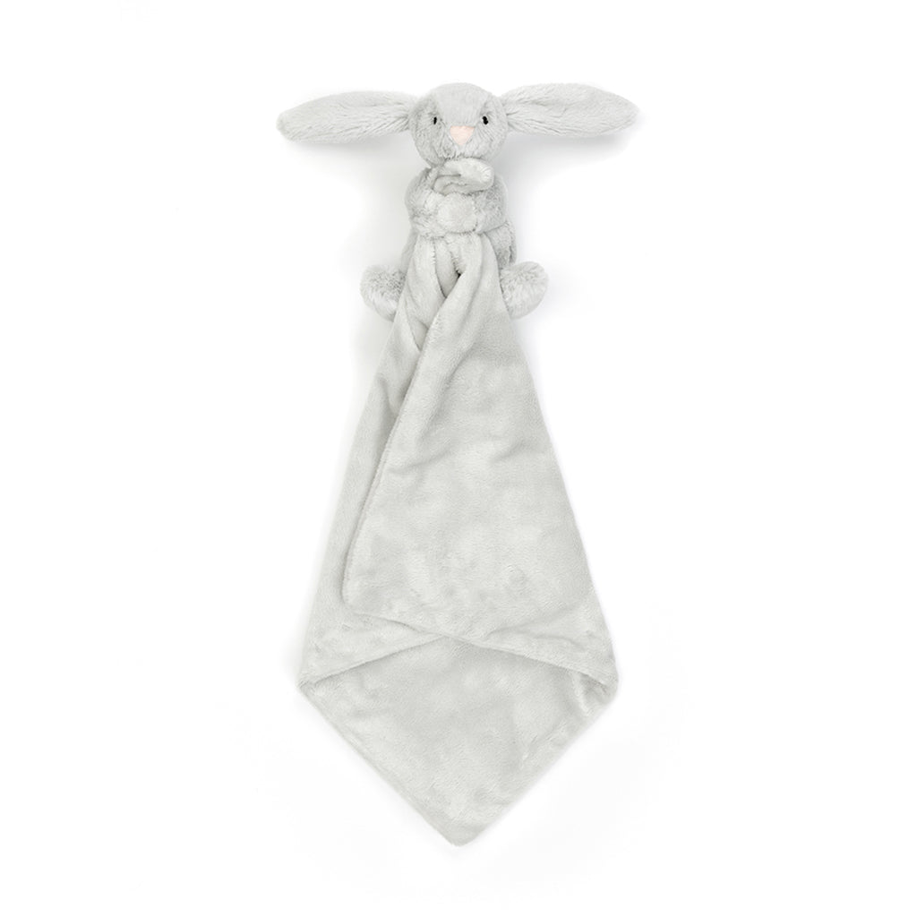Baby Jellycat gosedjur, Bashful snuttefilt - Silver kanin