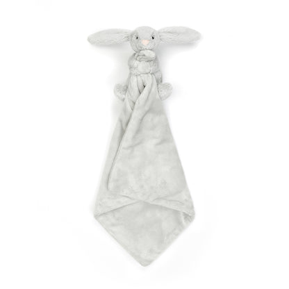 Baby Jellycat gosedjur, Bashful snuttefilt - Silver kanin