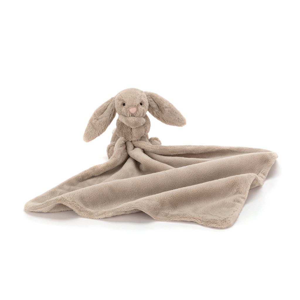 Baby Jellycat gosedjur, Bashful snuttefilt - Beige kanin