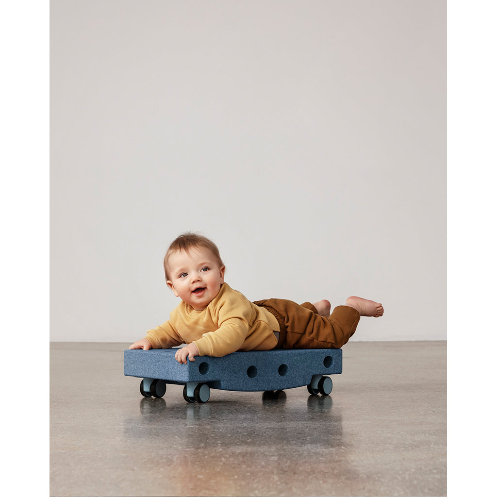 Modu Rullbräda, aktivitetsleksak i skum, 5 delar - Deep blue/ sky blue