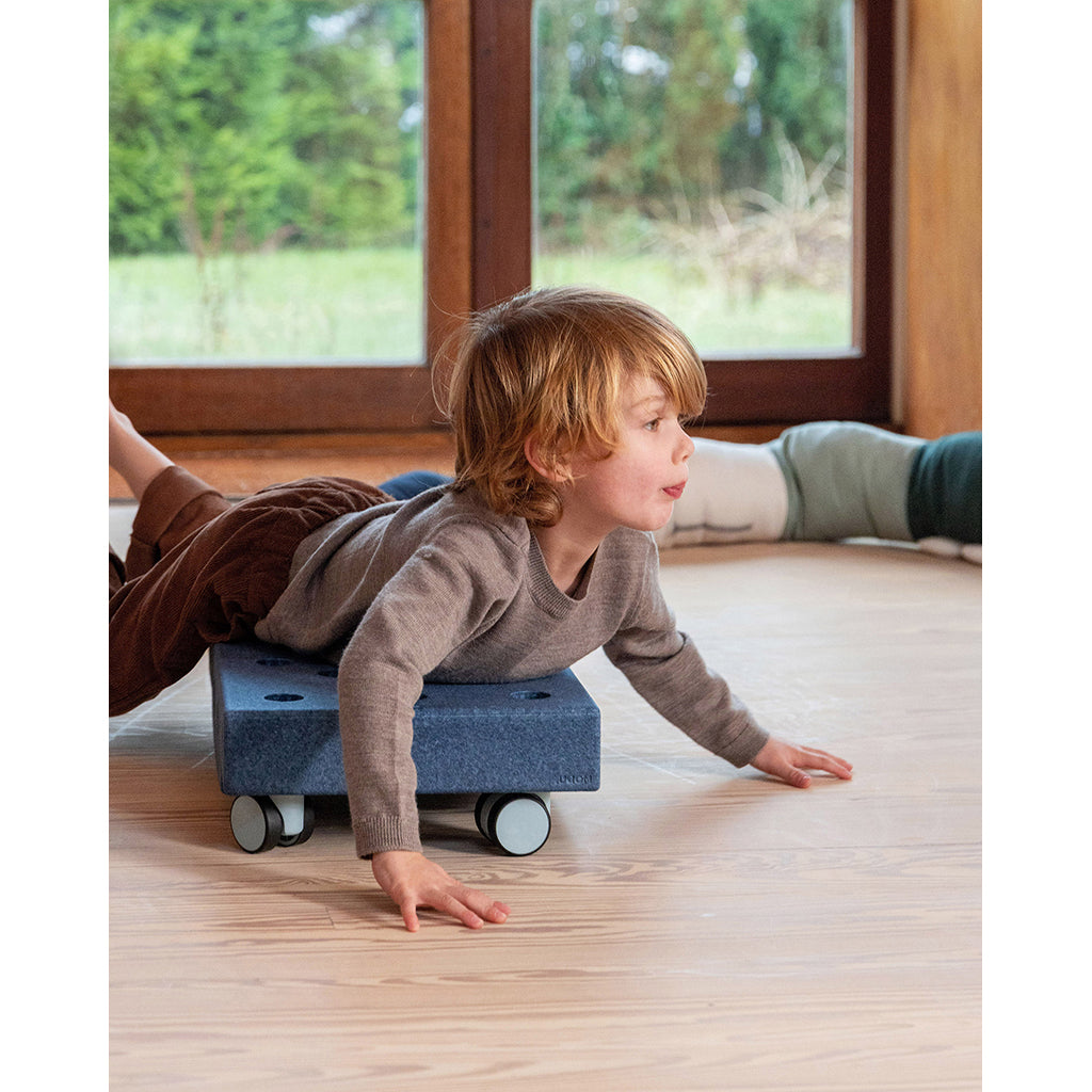 Modu Rullbräda, aktivitetsleksak i skum, 5 delar - Deep blue/ sky blue