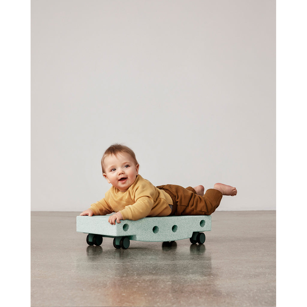 Modu Rullbräda, aktivitetsleksak i skum, 5 delar - Ocean mint/forest green