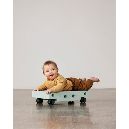 Modu Rullbräda, aktivitetsleksak i skum, 5 delar - Ocean mint/forest green