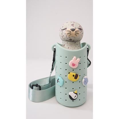 Asobu Sling silikonväska för vattenflaska, Grön