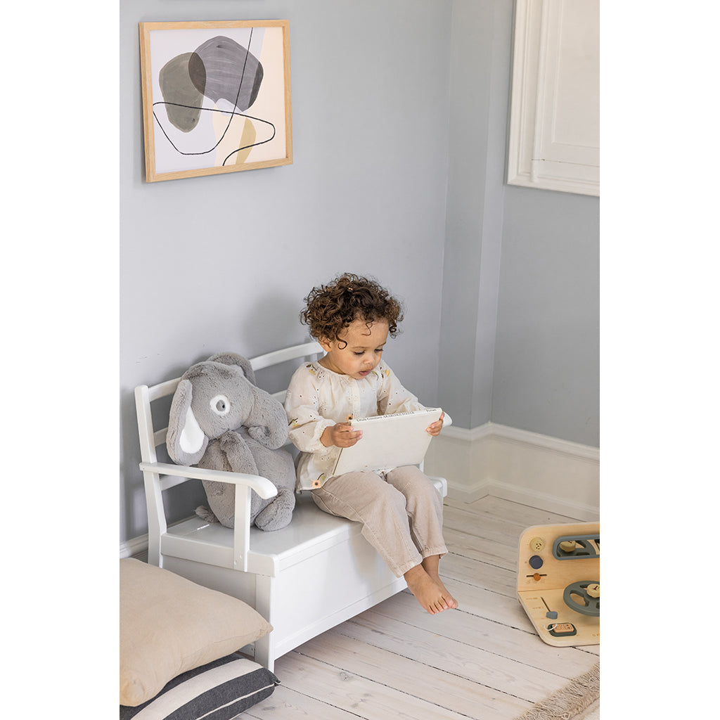 Sebra gosedjur, elefanten Finley – 38 cm