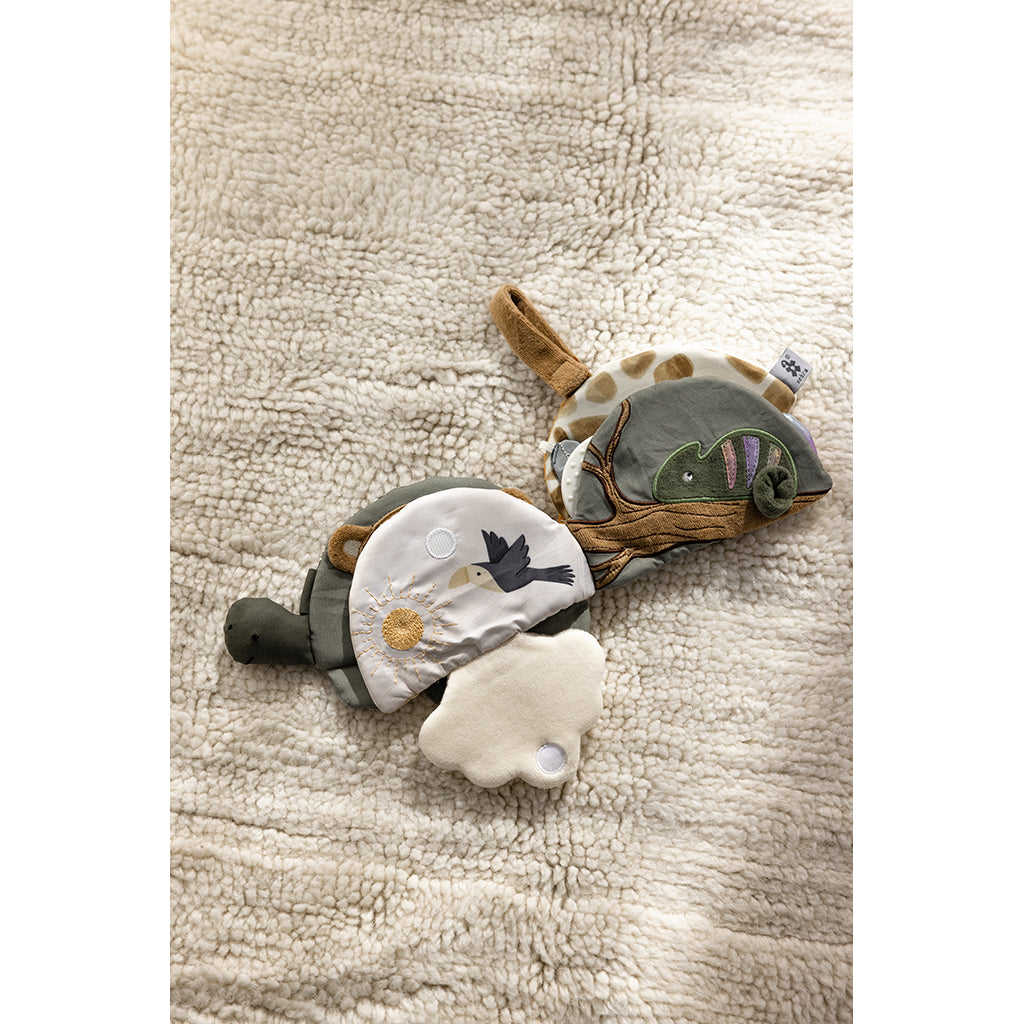 Sebra tyg-aktivitetsbok, sköldpadden Turbo