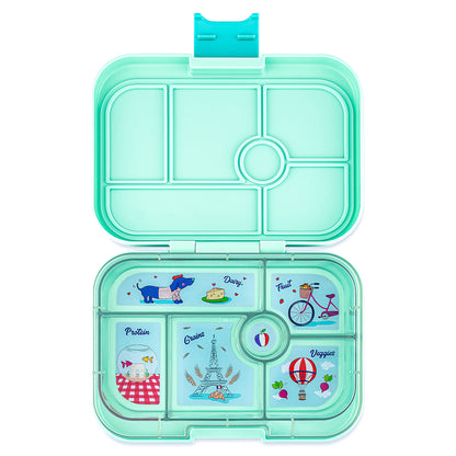 Yumbox madkasse med 6 rum, Original – Serene Aqua / Paris tray