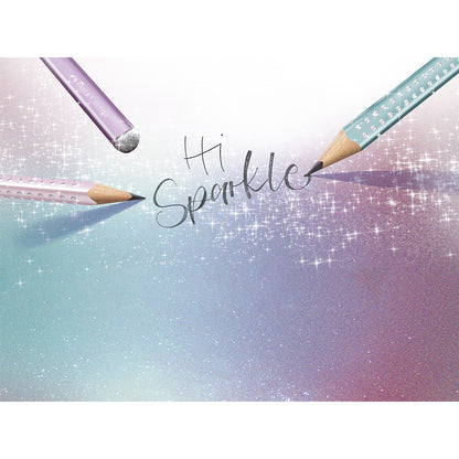 Faber-Castell, Jumbo sparkle penna - Rose metallic