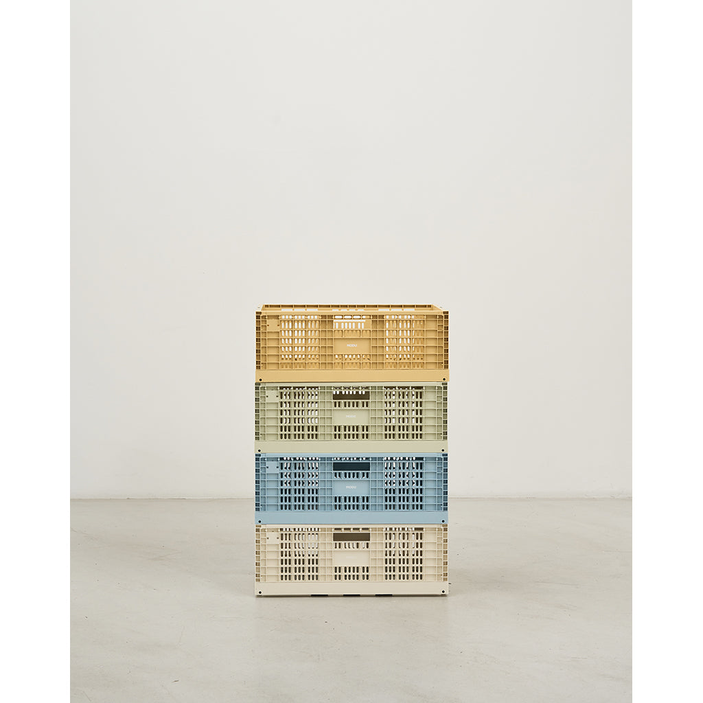 Modu Förvaringslåda, Extra stor fällbar/stapelbar låda - Honey Yellow