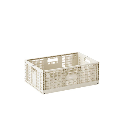 Modu Förvaringslåda, Extra stor hopvikbar/stapelbar låda - Sandgrå