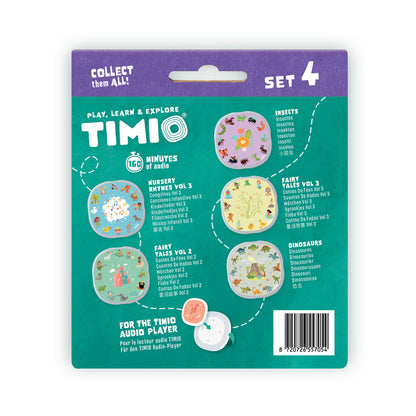 TIMIO Disc Set 4, Barnsånger, sagor, dinosaurier och små insekter