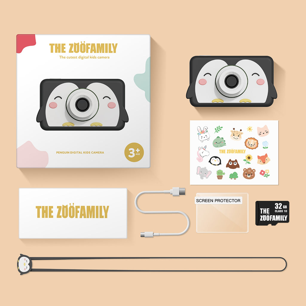 The ZooFamily, Zoo Friends barnkamera, 3-7 år - Pingvin