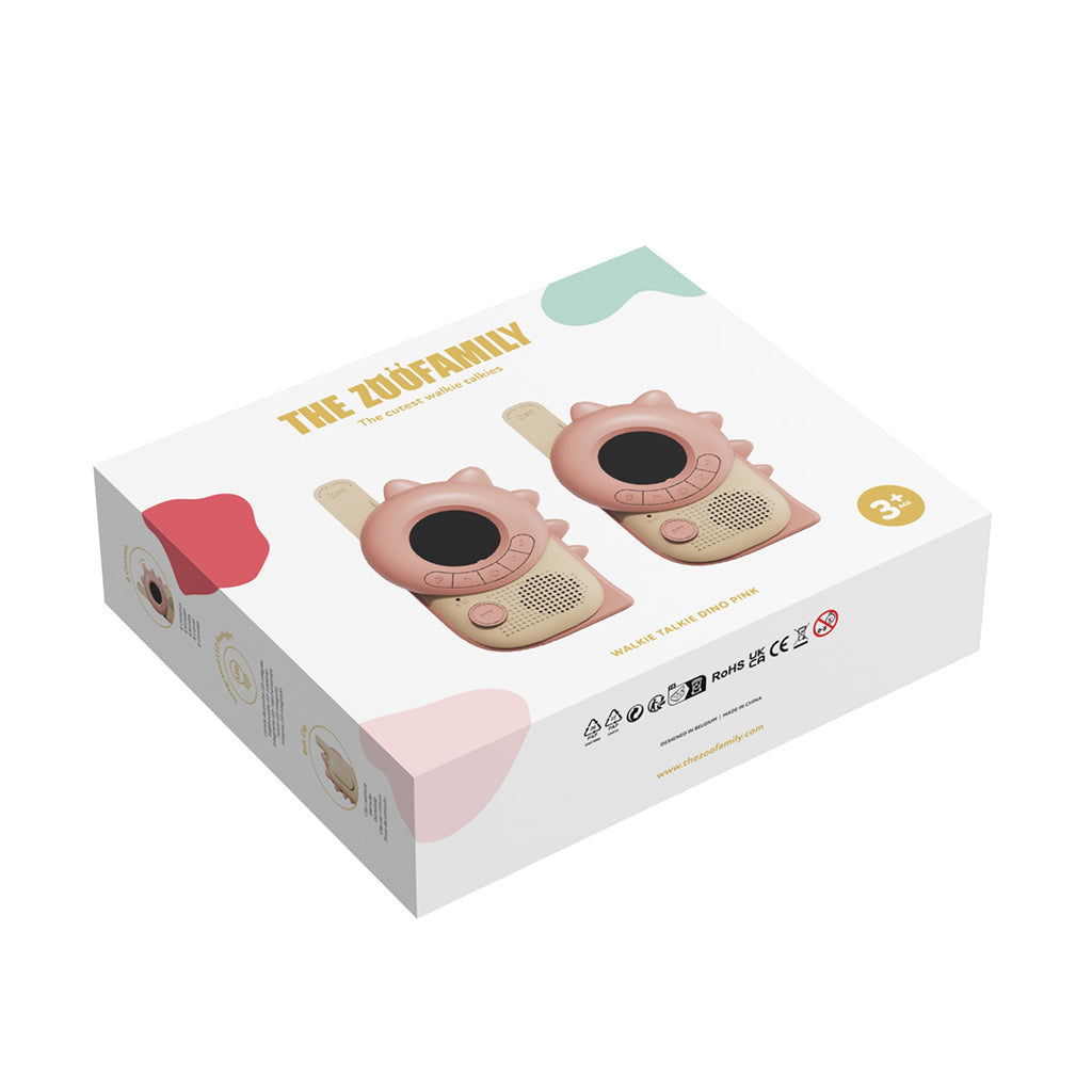 The ZooFamily, Zoo walkie talkie för barn, från 3 år - Dino pink