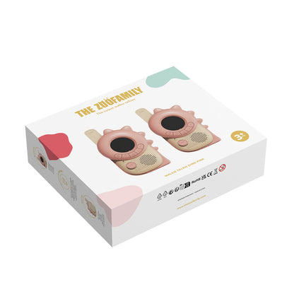 The ZooFamily, Zoo walkie talkie för barn, från 3 år - Dino pink