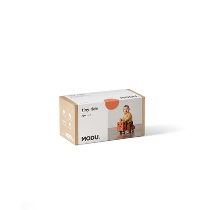 Modu Tiny Ride, aktivitetsleksak i skum, 10 delar - Burnt Orange / Dusty Green