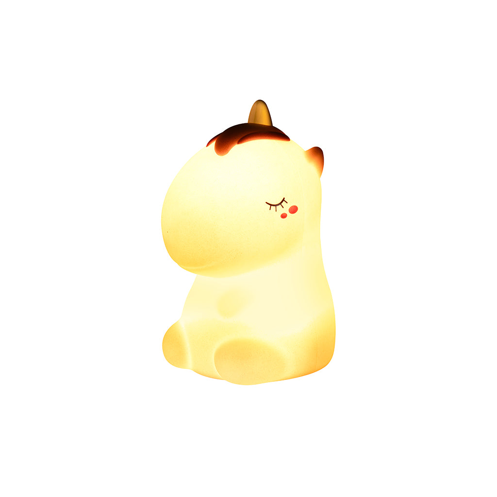 Little L. LED nattlampa med fjärrkontroll och flera ljusinställningar - Cosmo unicorn pink glitter