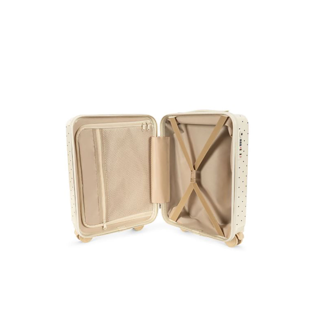 Konges Sløjd resväska, Trolley - Navy Dots