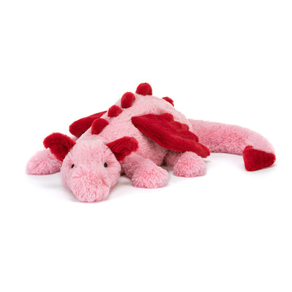 Jellycat bamse, Heart Dragon drage - 50 cm