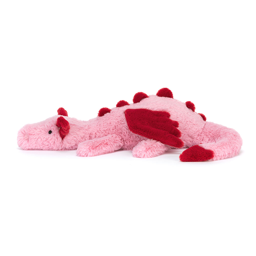 Jellycat gosedjur, Heart Dragon drake – 50 cm