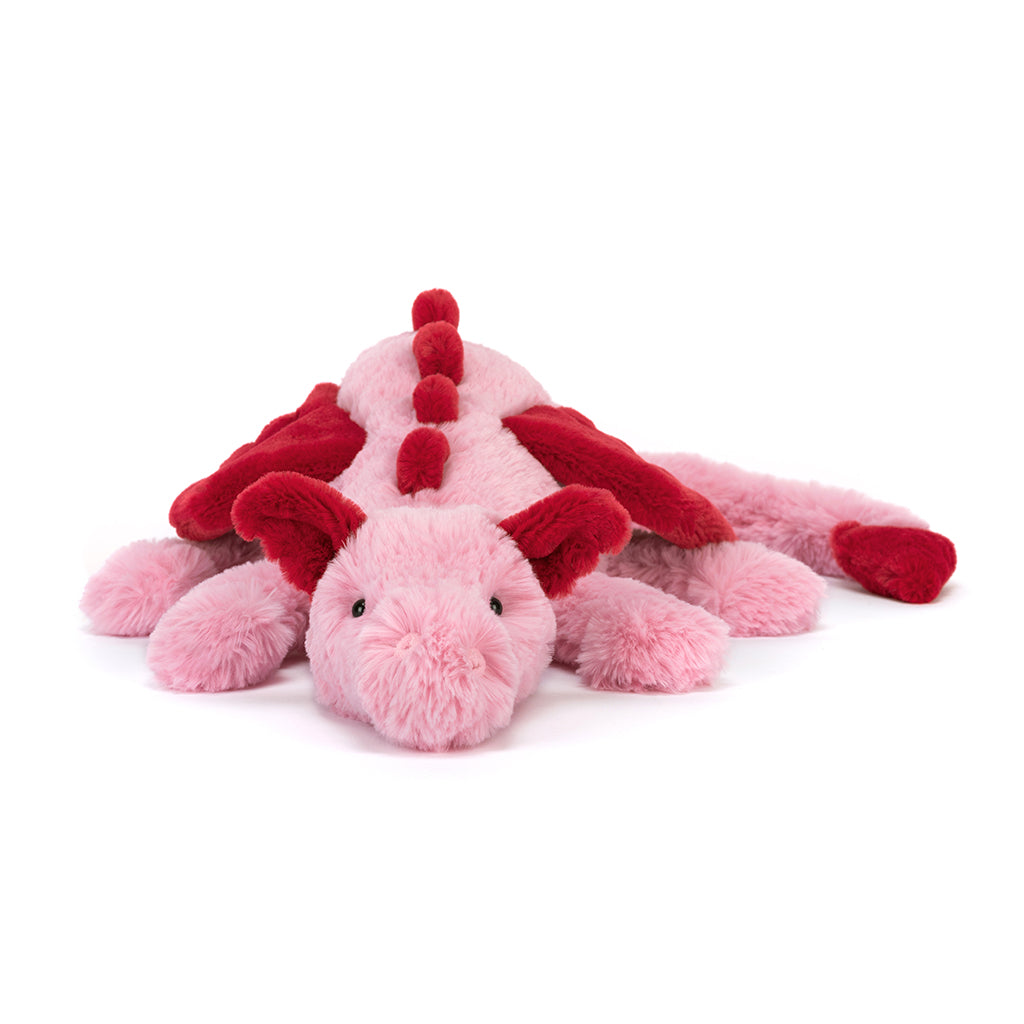 Jellycat gosedjur, Heart Dragon drake – 50 cm
