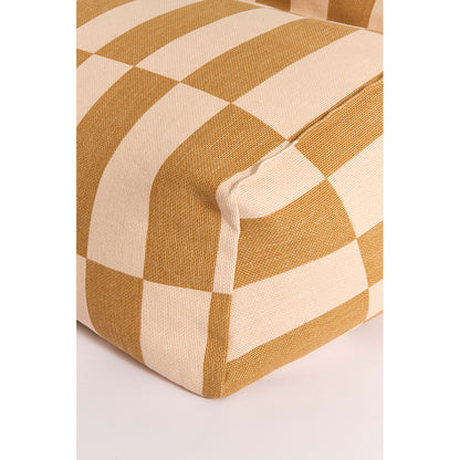 Nobodinoz Vibes armchair sittsäck, Mustard and sand tiles