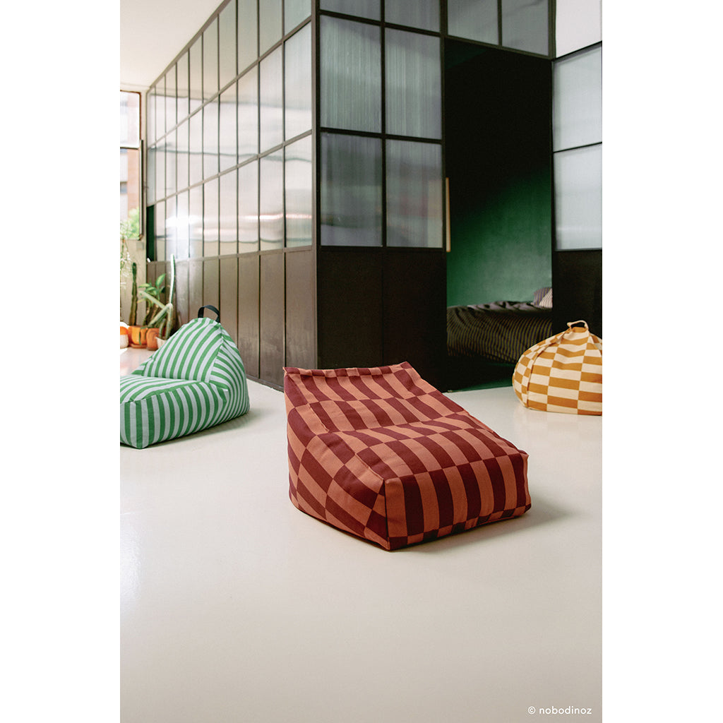 Nobodinoz Vibes fåtölj säckstol, Maroon