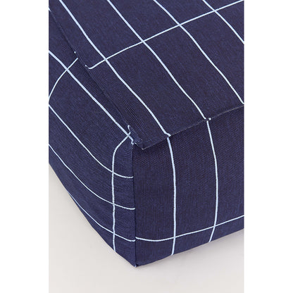 Nobodinoz Vibes lång sittsäck, vuxen – Navy blue Grid