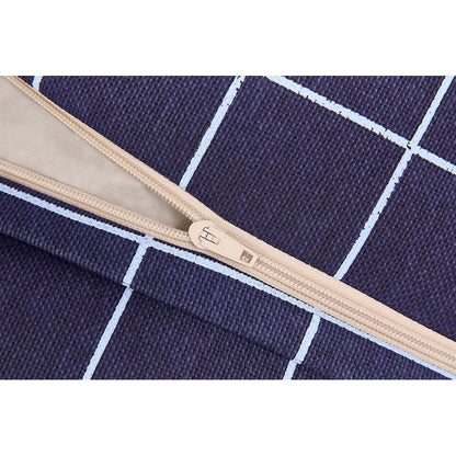 Nobodinoz Vibes lång sittsäck, vuxen – Navy blue Grid