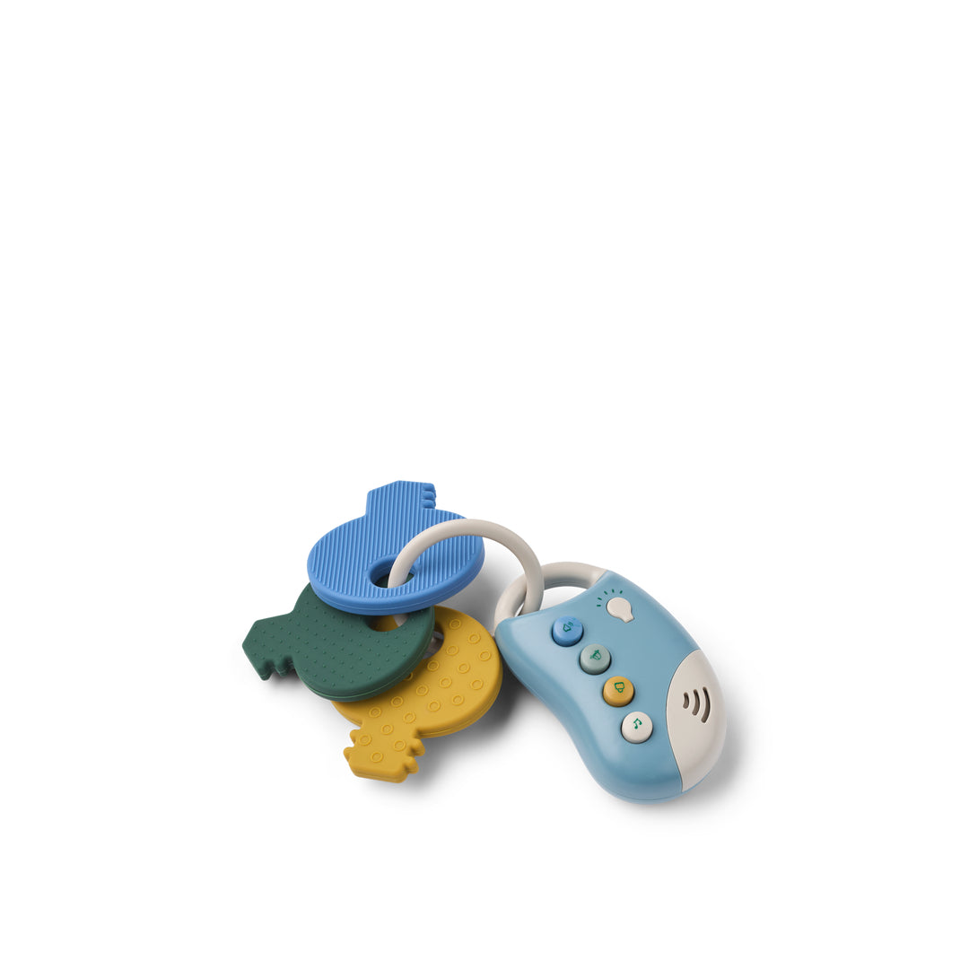 Liewood Vroom bilnycklar – Beach Blue Multi mix