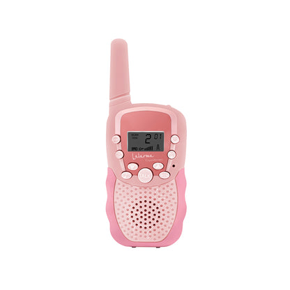 Lalarma walkie talkie för barn, rosa