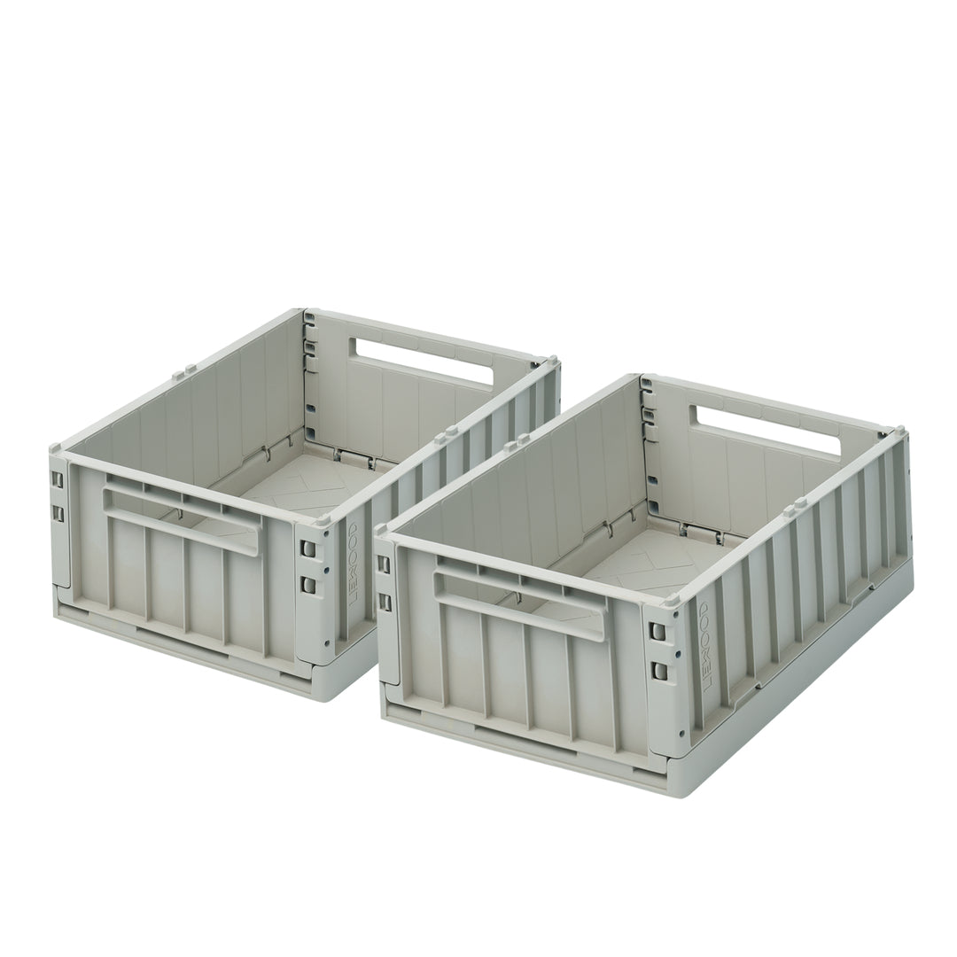 Liewood Weston Förvaringsbox M 2-pack – duvblå