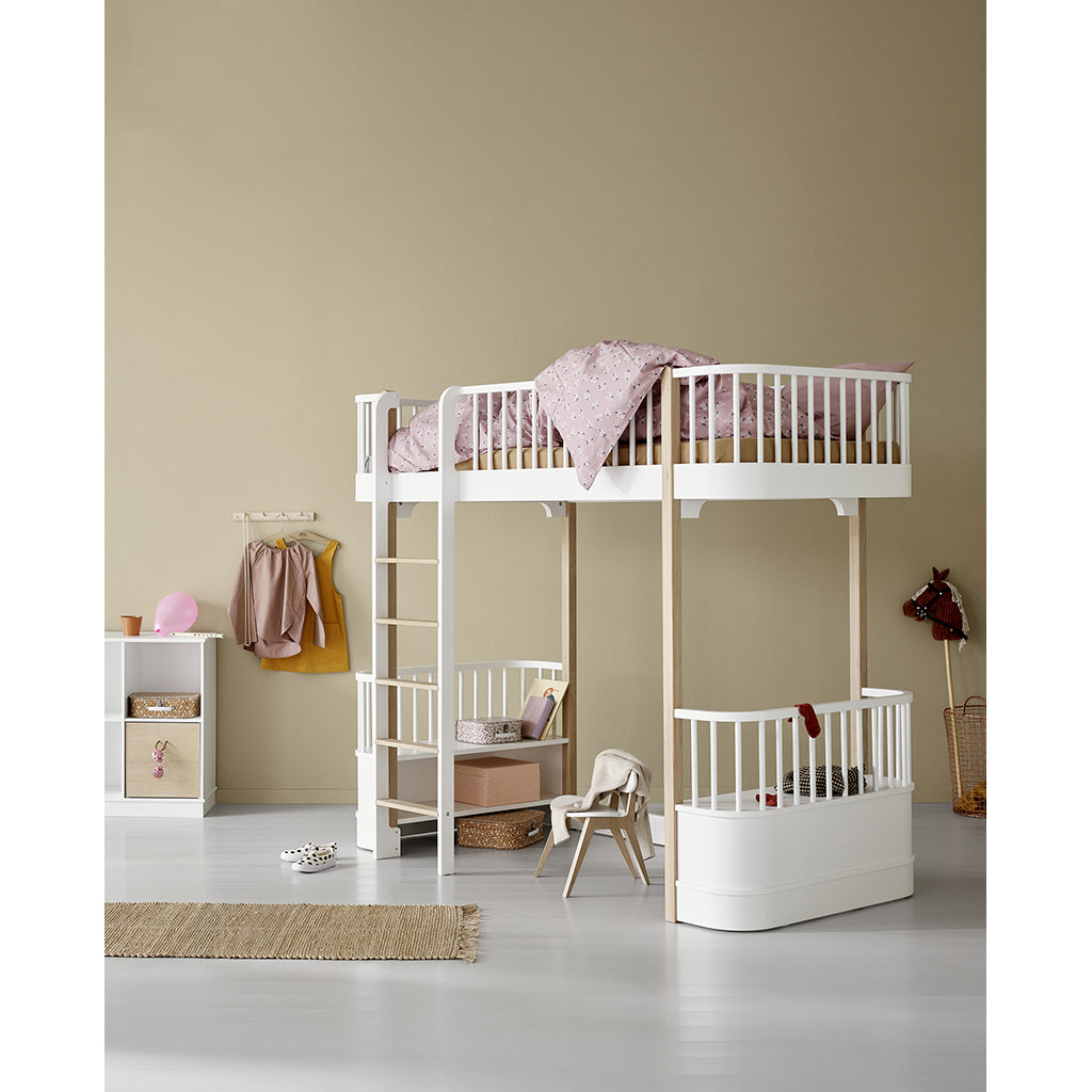 Oliver Furniture, Wood Original högsäng - vit/ek