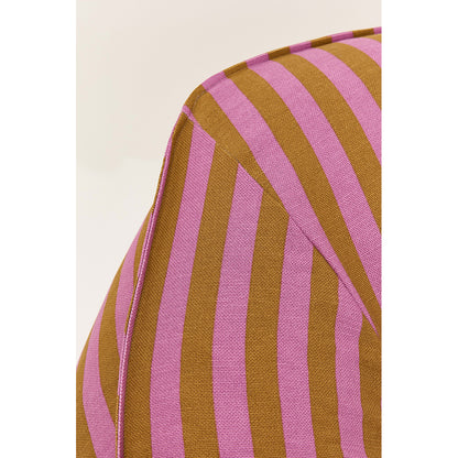 Nobodinoz Ziggy fåtölj, sittsäck – Pink curry stripes