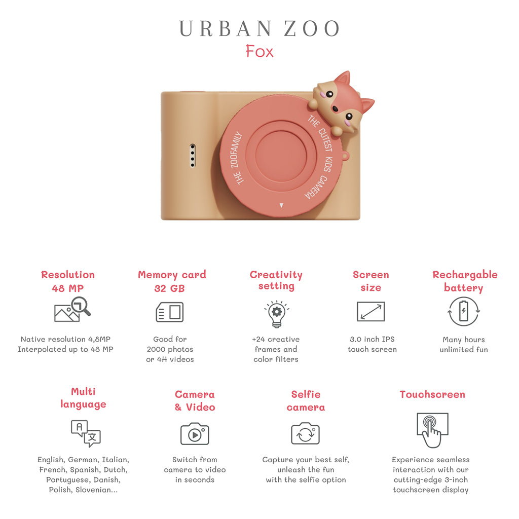 The ZooFamily, Urban Zoo barnkamera, 5-10 år - Räv