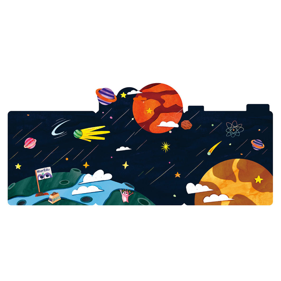 mierEdu - Jelly Stickers 38 st – Flyttbara – Astronaut