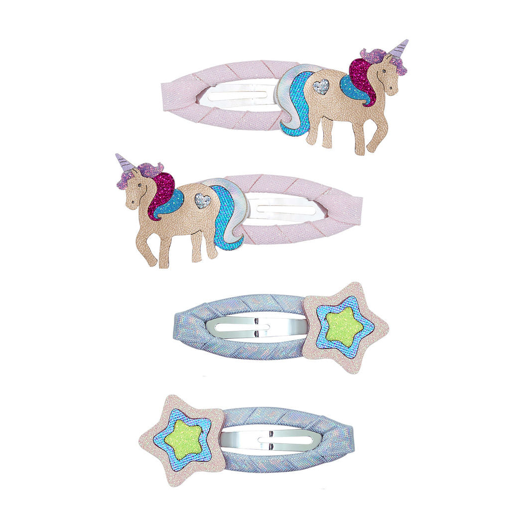Mimi &amp; Lula 4 Hårspænder - Magical Unicorn
