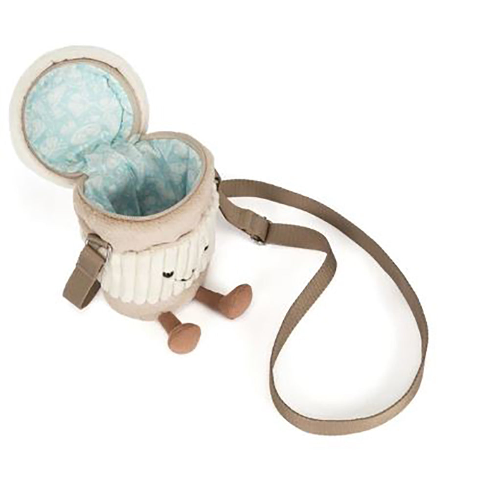 Jellycat barnväska, Amuseables Perkle Coffee-axelväska