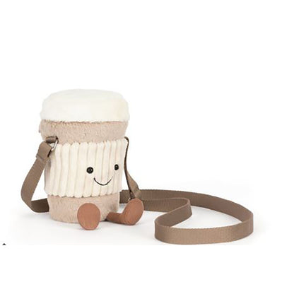 Jellycat børnetaske, Amuseables Perkle Coffee skuldertaske
